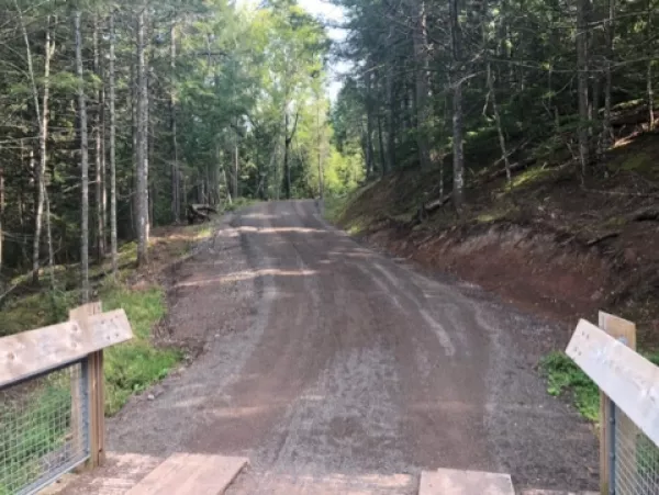 Mill Creek Nature Park trail entrance