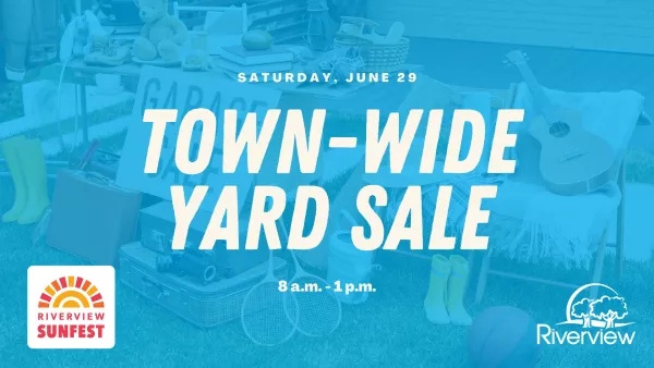 Yard sale with SUNFEST logo