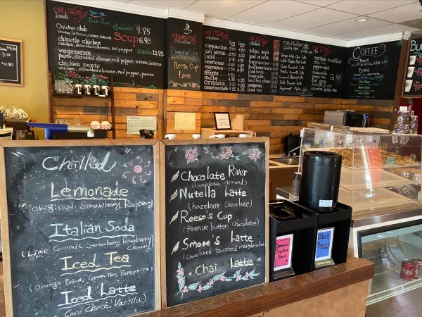 Interior of a cafe 