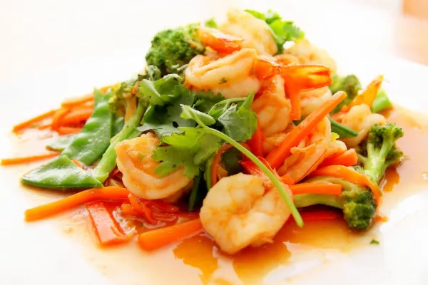 Prawn stir-fry