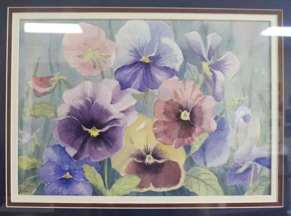 Water color artwork of flowers 